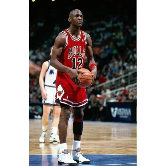 Michael Jordan (Mitchell/Ness)-(Bulls)-(Jersey)-(Red)-(Good Condition)-(XL)-$110 - Picture 2 of 9